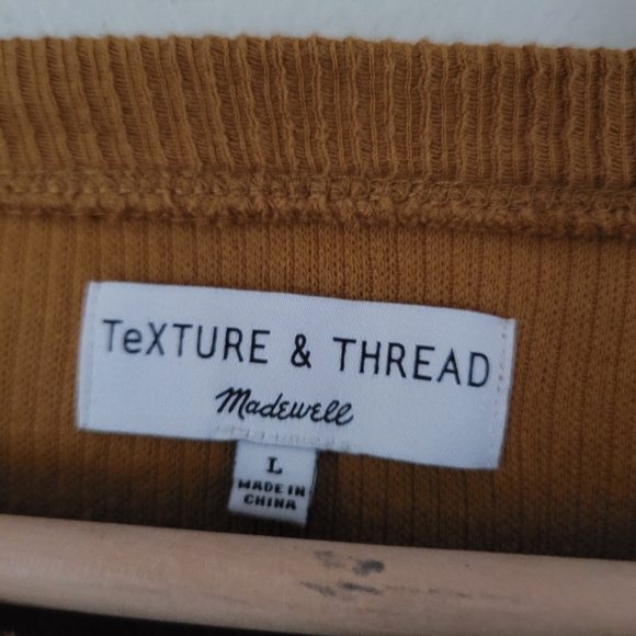 Madewell Texture & Thread long sleeve shirt L - Picture 3 of 5